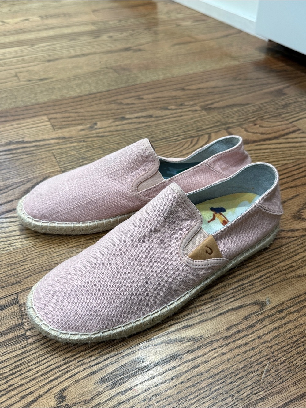 OluKai Kaula Pa'a Kapa Convertible Espadrille Rose Sea Salt Size 8